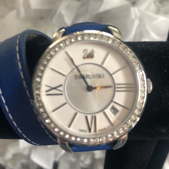 Swarovski Accessories - Swarovski Aila Day Double Tour Blue Ladies Watch